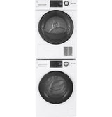 GE 2.4 cu. ft. High-Efficiency Stackable Front-Load Washer with Steam, White, ENERGY STAR (GFW148SSMWW)