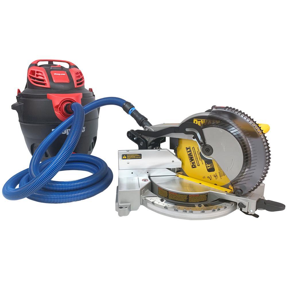 10 ft. Antistatic Vacuum Hose for Shop Vacs with Expanded Multi-Brand Power Tool Adapter Set - Super Arbor