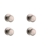 Juno Satin Nickel Passage Hall/Closet Door Knob with Microban Antimicrobial Technology - Super Arbor