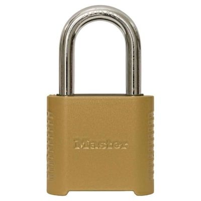 Master Lock 2.11-in Brass Combination Padlock