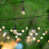 30 ft. 15-Socket Indoor/ Outdoor Color Changing String Light Set with LED Bulbs and Remote Control Included (4-Pack)