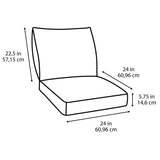 Style Selections 2-Piece Tilda Trellis Deep Seat Patio Chair Cushion