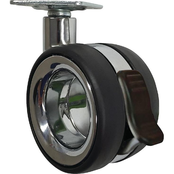 3 in. Vacant Twin Wheel Caster with Brake 121 lbs. Load Capacity
