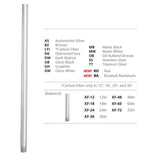 12 in. Gloss White Fan Downrod for Modern Forms or WAC Lighting Fans