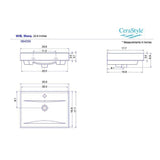 Nameeks Mona Wall Mounted Bathroom Sink in White
