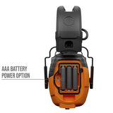 LINK Bluetooth Earmuff, Rechargeable 14-Hour Battery, Interchangeable AAA, 24 NRR, OSHA Compliant Hearing Protector - Super Arbor