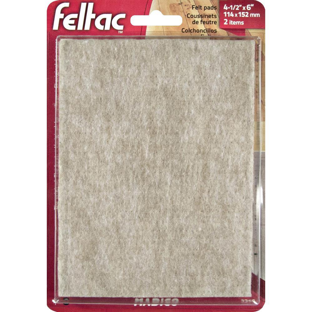 5-31/32 in. Self-adhesive Felt Pads (2-Pack) - Super Arbor