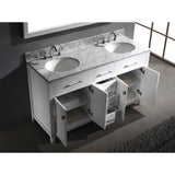 Caroline 60 in. W Bath Vanity Cabinet Only in White - Super Arbor