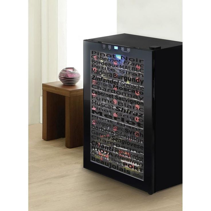 Vinotemp 34-Bottle Capacity Black Freestanding Wine Chiller