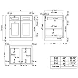 Brookings Plywood Ready to Assemble Shaker 48x34.5x24 in. 2-Door 2-Drawer Base Kitchen Cabinet in White