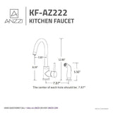 Farnese Single-Handle Standard Kitchen Faucet with Side Sprayer in Oil Rubbed Bronze - Super Arbor