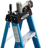 8 ft. Fiberglass Step Ladder with 250 lb. Load Capacity Type I Duty Rating - Super Arbor
