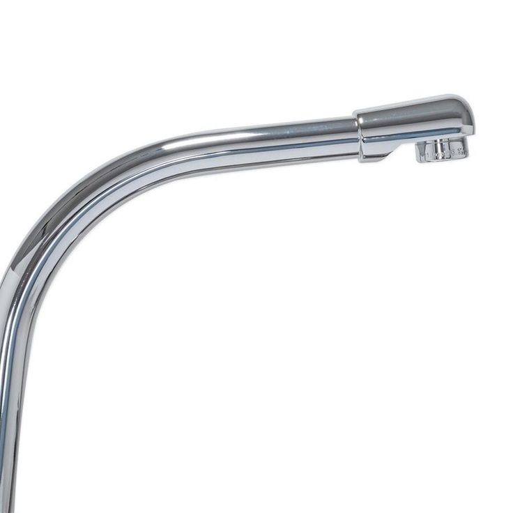 EZ-FLO Chrome 2-Handle Deck-Mount High-Arc Handle Kitchen Faucet (Deck Plate Included)