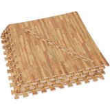 Clevr EVA Foam Interlocking Floor Mat, Light Wood, 25 pcs, 100 sq. ft.