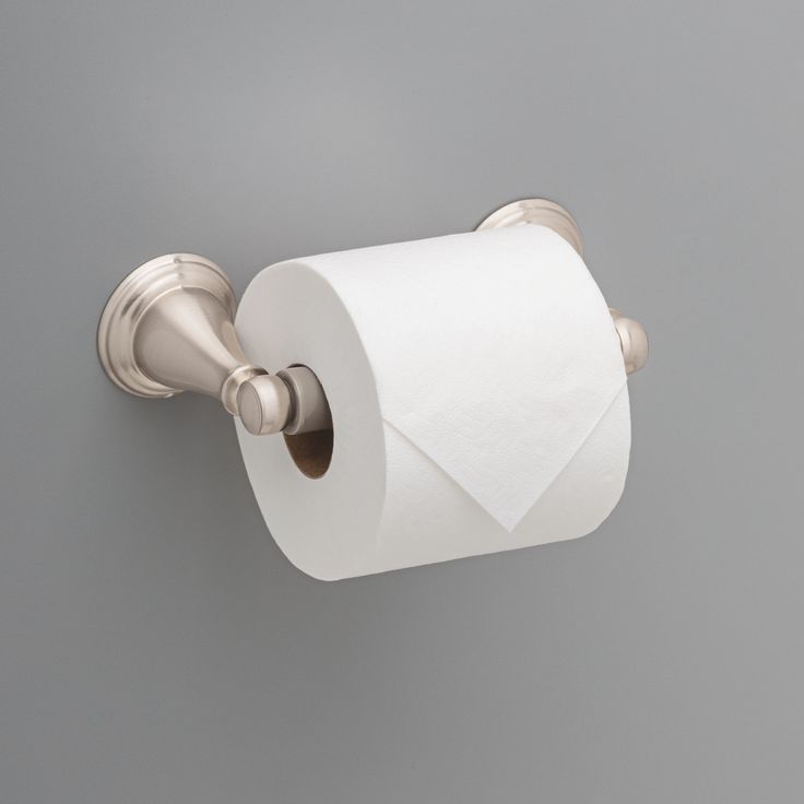 Delta Windemere Brushed Nickel Wall Mount Spring-Loaded Toilet Paper Holder