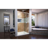 Flex 38 to 42 in. x 72 in. Framed Pivot Shower Door in Chrome - Super Arbor