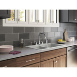 Rubicon 2-Handle Standard Kitchen Faucet with Sidespray in Polished Chrome - Super Arbor