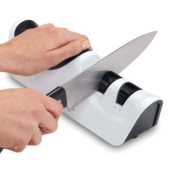 2-Stage Variable-Grit Diamond Coated Electric Knife Sharpener