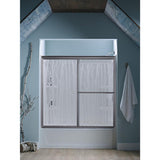 Ensemble Alcove 60 in. x 30 in. x 55 in. Fixed 3-Piece Direct-to-Stud Tub Surround in White - Super Arbor
