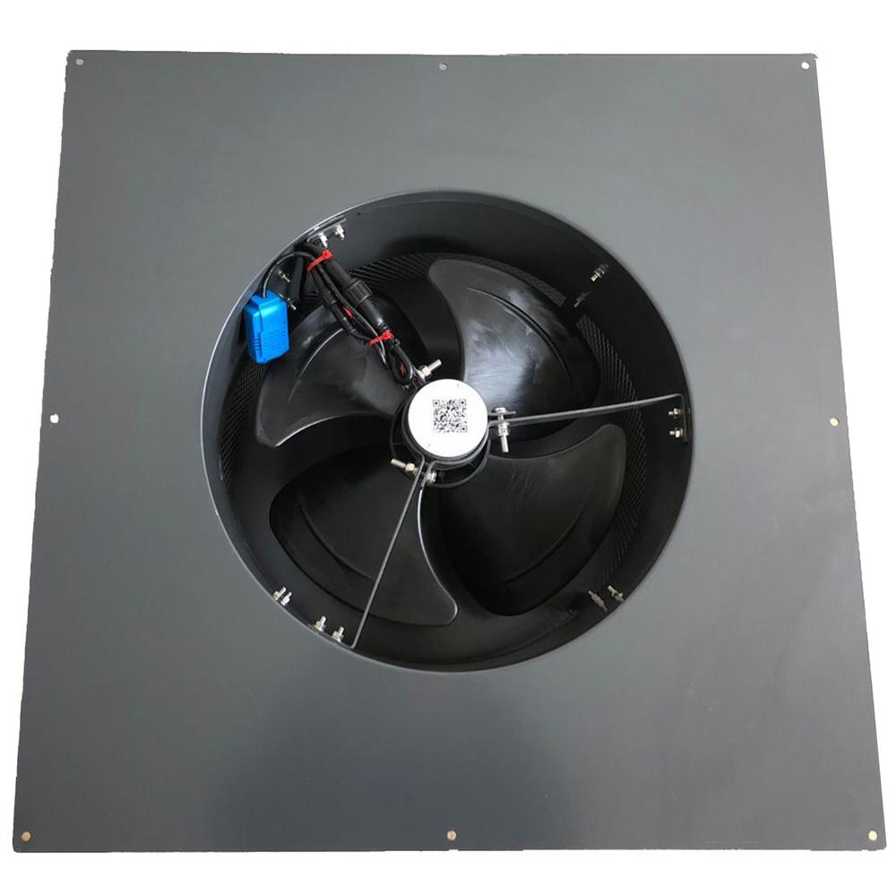 25-Watt 1420 CFM Gray Solar Powered Attic Fan - Super Arbor