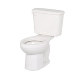 Colony 10 in. Rough-In 2-Piece 1.28 GPF Single Flush Elongated Toilet in White, Seat Not Included - Super Arbor