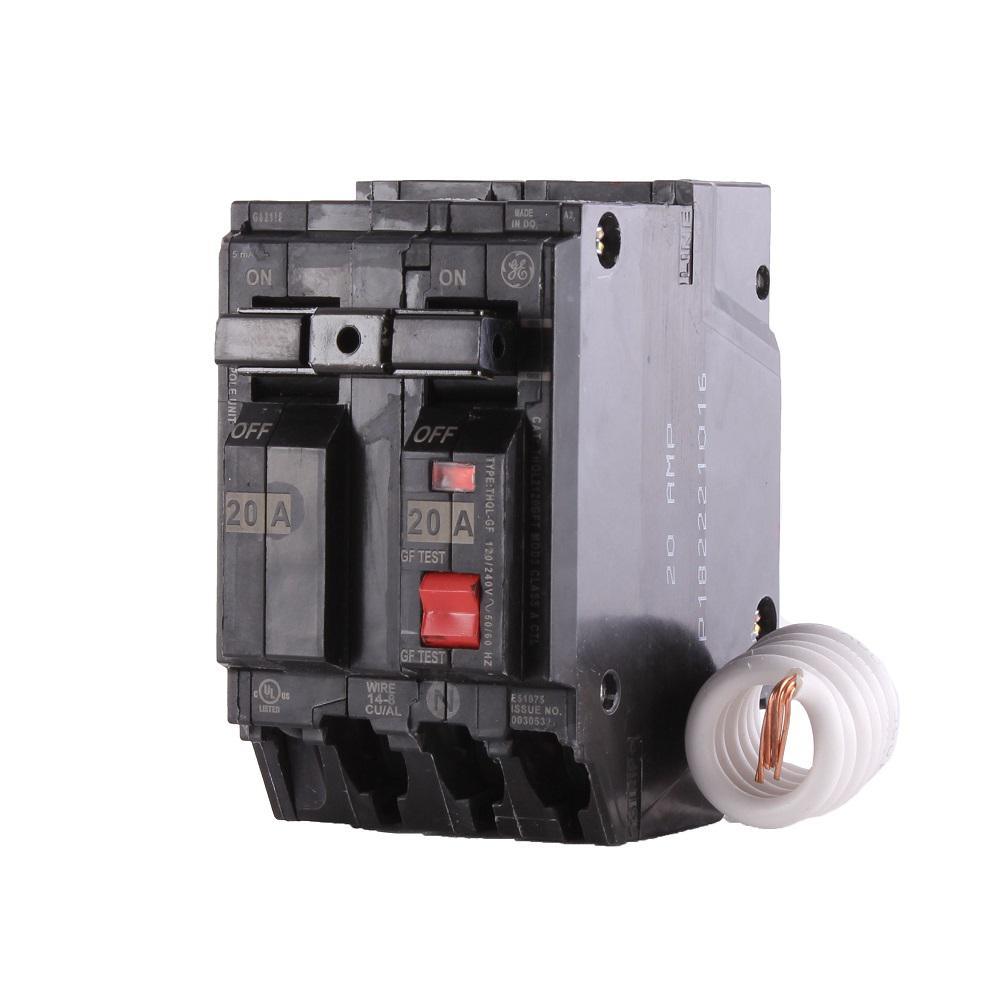 50 Amp Double Pole Ground Fault Breaker with Self-Test - Super Arbor