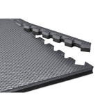 Norsk Gray/Black 24 in. x 24 in. EVA Foam Truly Reversible Interlocking Tile (60-Tile)