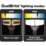 Defiant 180° LED Motion 2350 Lumen Sensor White Outdoor Security Flood Light with Wi-Fi Video