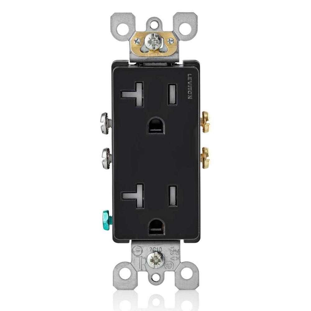 Decora 20 Amp Ultrasonic Tamper Resistant Duplex Outlet, White (10-Pack) - Super Arbor