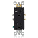 Decora 20 Amp Ultrasonic Tamper Resistant Duplex Outlet, White (10-Pack) - Super Arbor