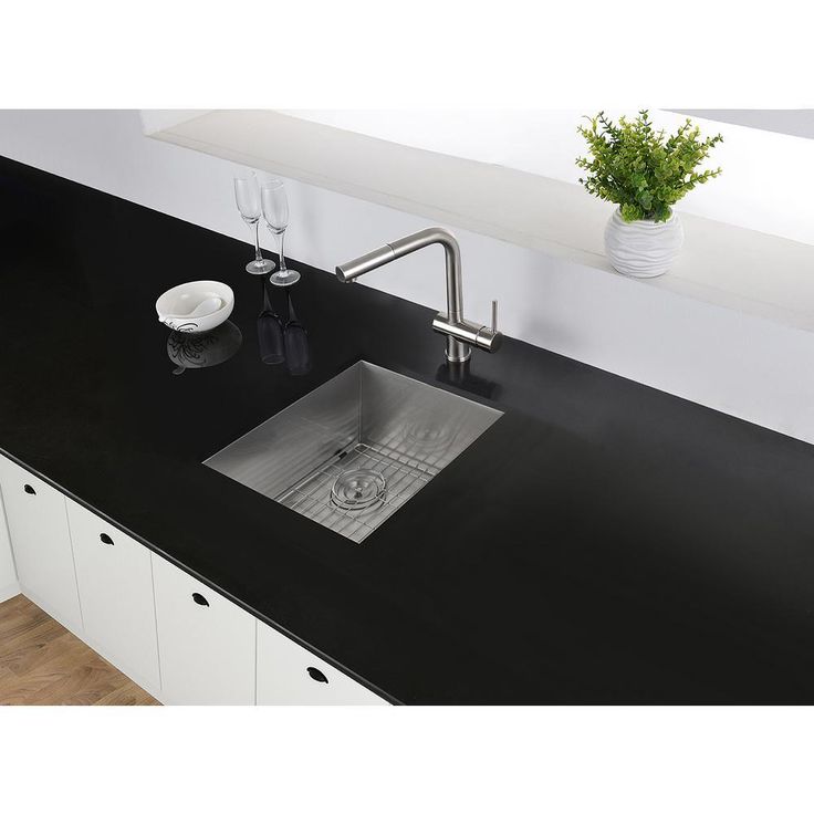 Undermount 16-Gauge Stainless Steel 13 x 15 in. Single Bowl Wet Bar Prep Kitchen Sink