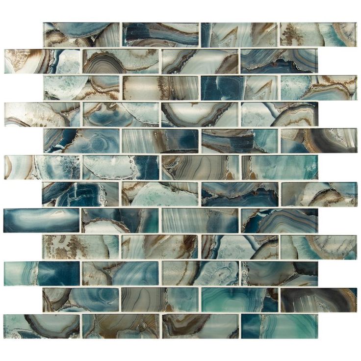 MSI Night Sky Subway 11.81 in. x 11.81 in. x 8mm Textured Glass Mesh-Mounted Mosaic Tile (9.7 sq. ft./Case)