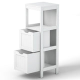 12 in. W x 35 in. H Floor Freestanding base Cabinet with 2 Drawers in White - Super Arbor