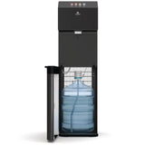 Electronic Bottom Loading Water Cooler Water Dispenser - 3 Temperatures, Self Cleaning Black Stainless Steel