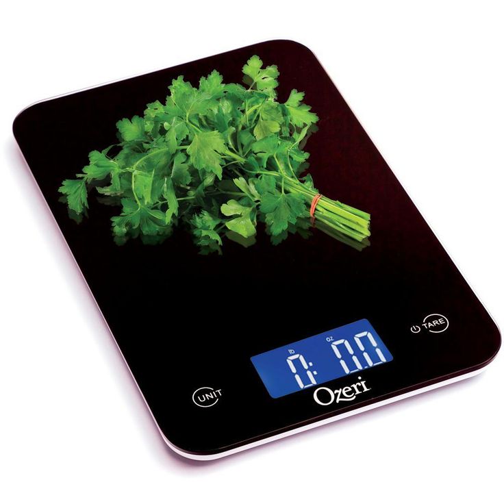 Touch Professional Digital Kitchen Scale (12 lbs. Edition), Tempered Glass in Elegant Black