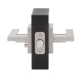 Halifax Square Matte Black Privacy Bed/Bath Door Lever - Super Arbor
