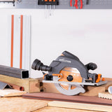 15 Amp 7-1/4 in. Circular Track Saw Kit with 40 in. Track, Electric Brake and Multi-Material Blade - Super Arbor