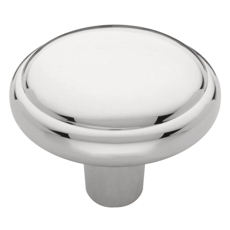 Domed Top 1-1/4 in. (32 mm) Polished Chrome Round Cabinet Knob