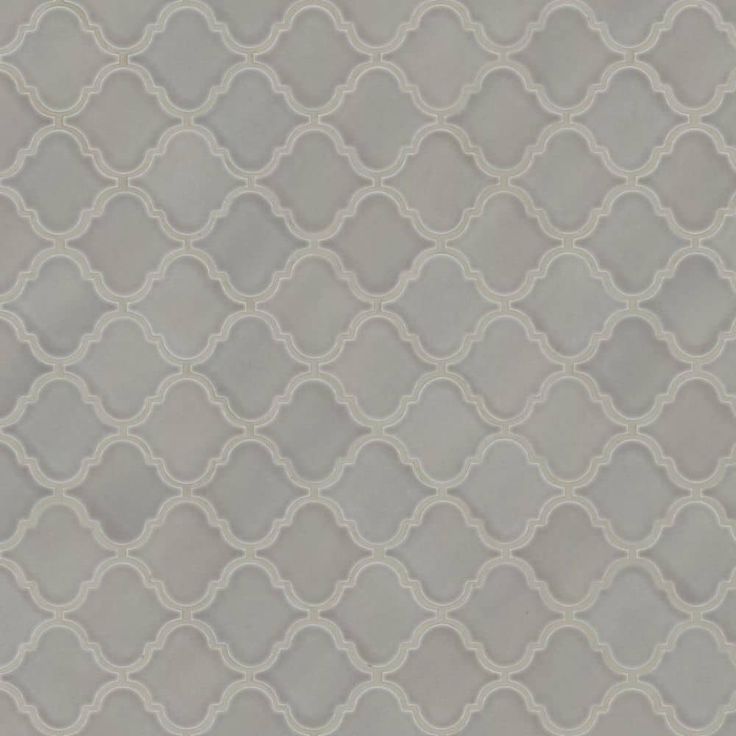 MSI Dove Gray Arabesque 10-1/2 in. x 15-1/2 in. x 8 mm Glossy Ceramic Mesh-Mounted Mosaic Wall Tile (11.7 sq. ft. / case)