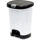 Hefty 7-Gallon White Plastic Touchless Trash Can with Lid