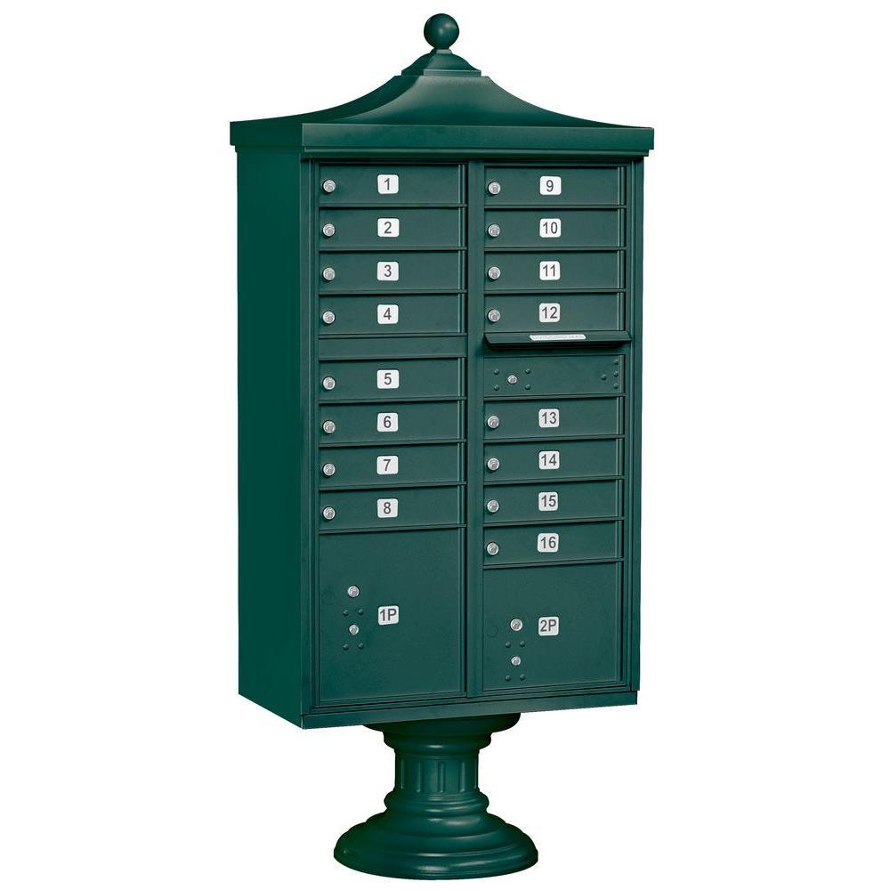Regency Decorative 12-Compartment Post-Mount Cluster Box Unit - Super Arbor
