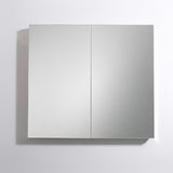 39.50 in. W x 36 in. H x 5 in. D Frameless Recessed or Surface-Mount Bathroom Medicine Cabinet