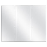 36-3/8 in. W x 30-3/16 in. H Frameless Surface-Mount Tri-View Bathroom Medicine Cabinet - Super Arbor