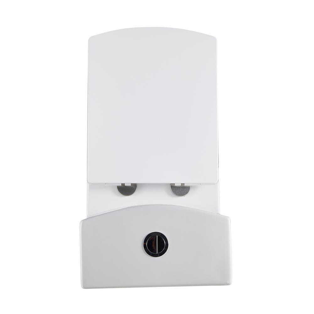 0.8 GPF/1.28 GPF Dual Flush Round Shape Ceramic Elongated Toilet Including Toilet Round Only Seat in White