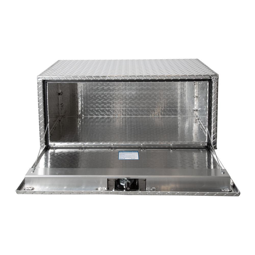 18 in. x 18 in. x 30 in. Diamond Plate Tread Aluminum Underbody Truck Tool Box - Super Arbor