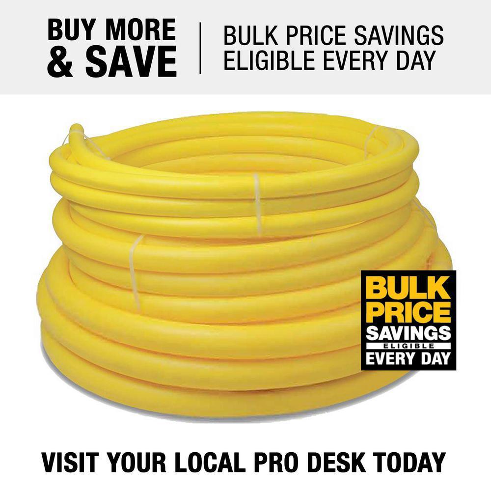 3/4 in. IPS x 100 ft. DR 11 Underground Yellow Polyethylene Gas Pipe - Super Arbor