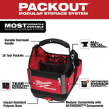 10 in. PACKOUT Tote with 11-in-1 Multi-Tip Screwdriver with Square Drive Bits - Super Arbor