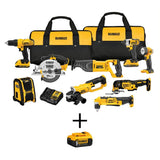 20-Volt Max Lithium-Ion Cordless Combo Kit (10-Tool) w/ (2) Batteries 2.0Ah, Charger & Tool Bag - Super Arbor