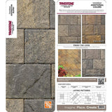 Pavestone Paper Sample Only of Taverna Rec 11.81 in. L x 7.87 in. W x 50 mm. H Eddington Blend Concrete Paver (1-Piece)