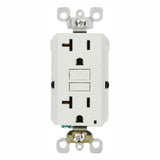 20 Amp Self-Test SmartlockPro Slim Duplex GFCI Outlet, Gray - Super Arbor